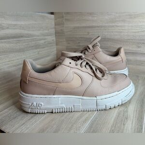 Nike Air Force 1 AF1 Pixel Beige Pink White Women's CK6649-200